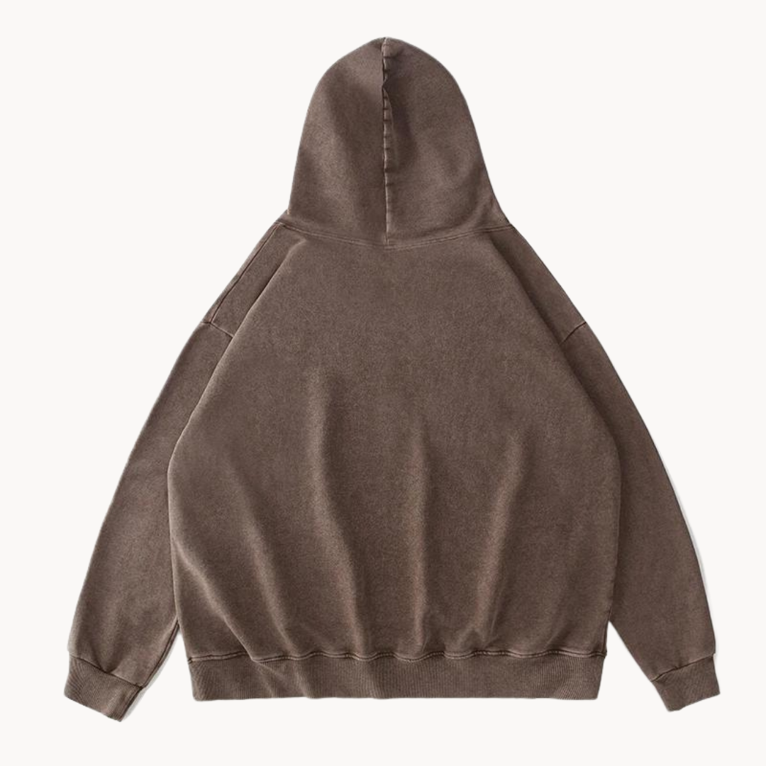 Bratis – vintage fleece komfort hættetrøje til mænd