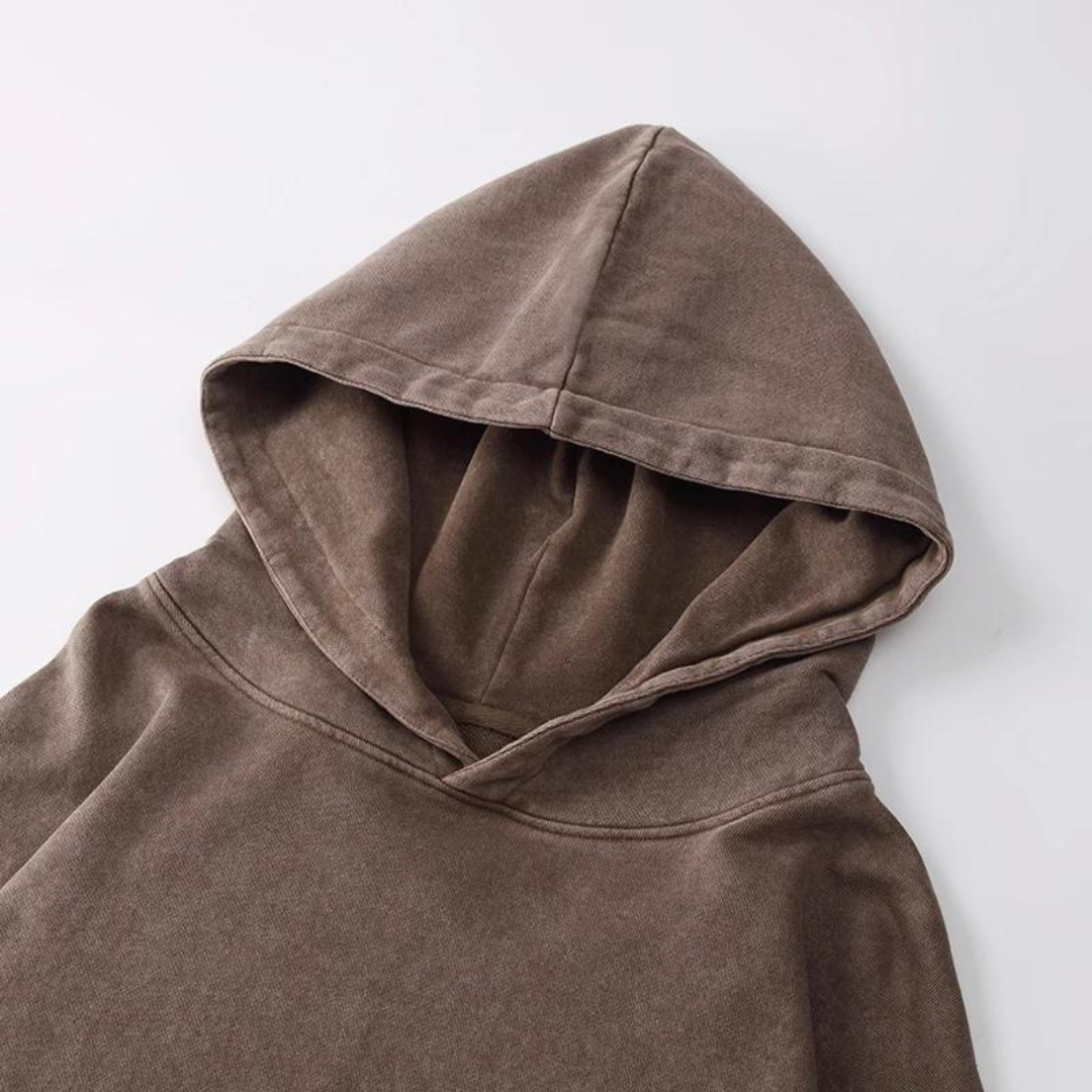 Bratis – vintage fleece komfort hættetrøje til mænd