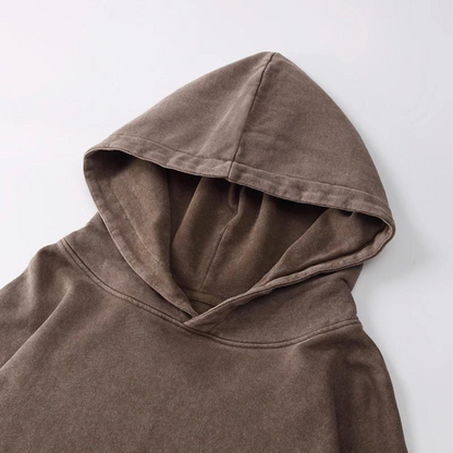 Bratis – vintage fleece komfort hættetrøje til mænd