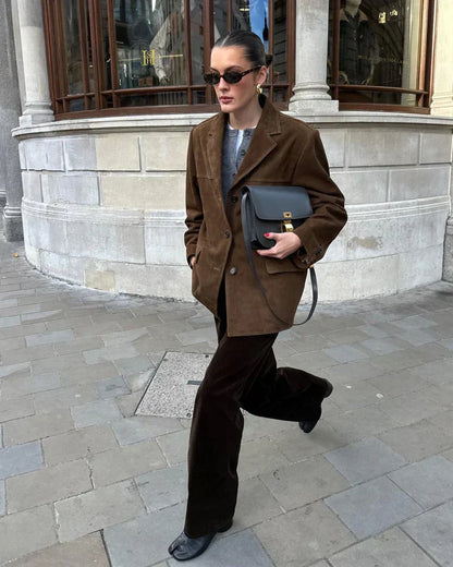 Monika – klassisk ruskindsblazer