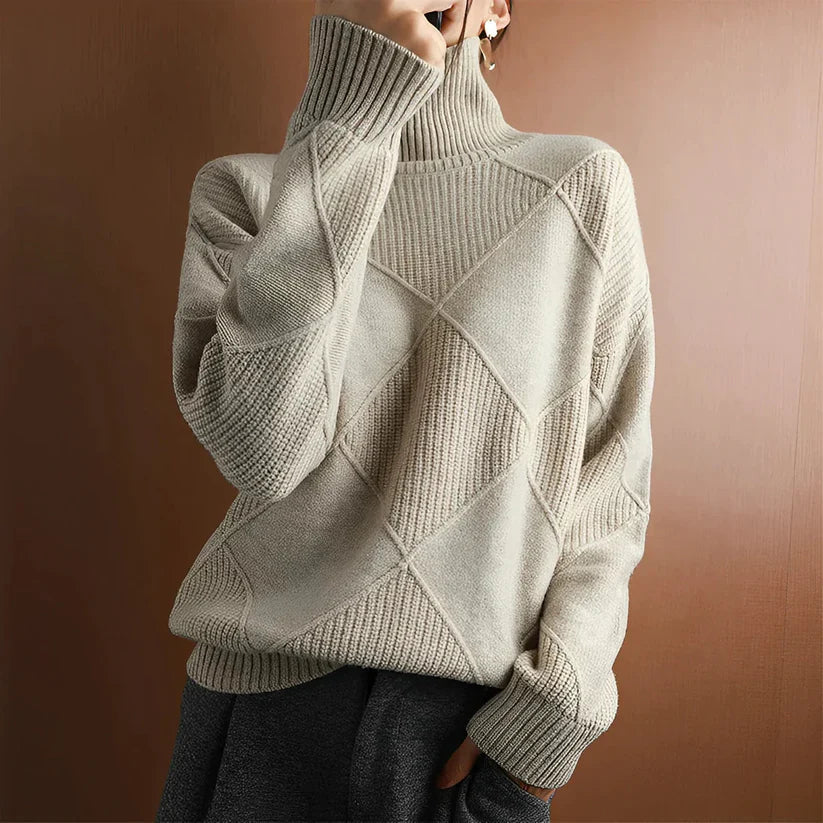 Valentina - sweater med høj krave