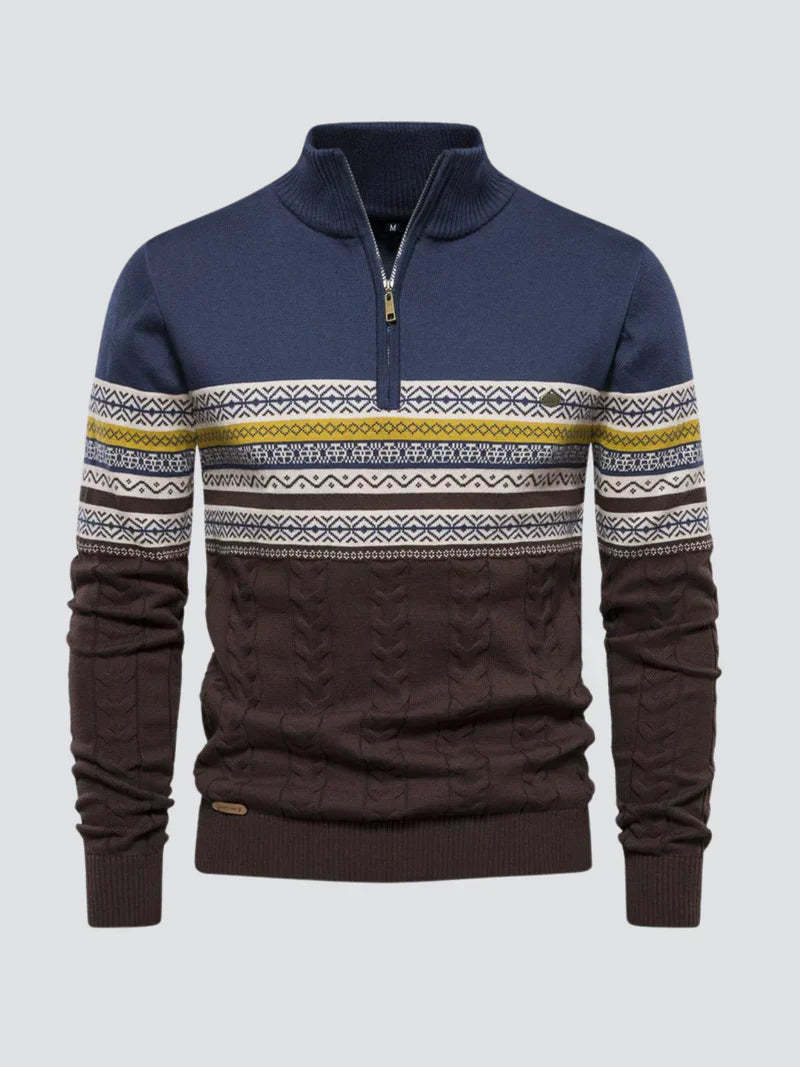 Harrison - sweater med lynlås