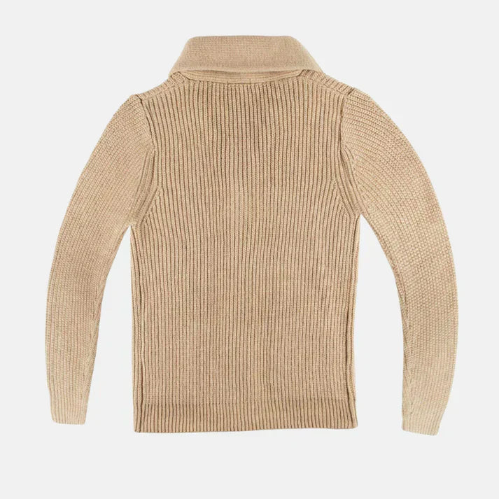 Morten – uldfrakke med sjalskrave og knaplukning