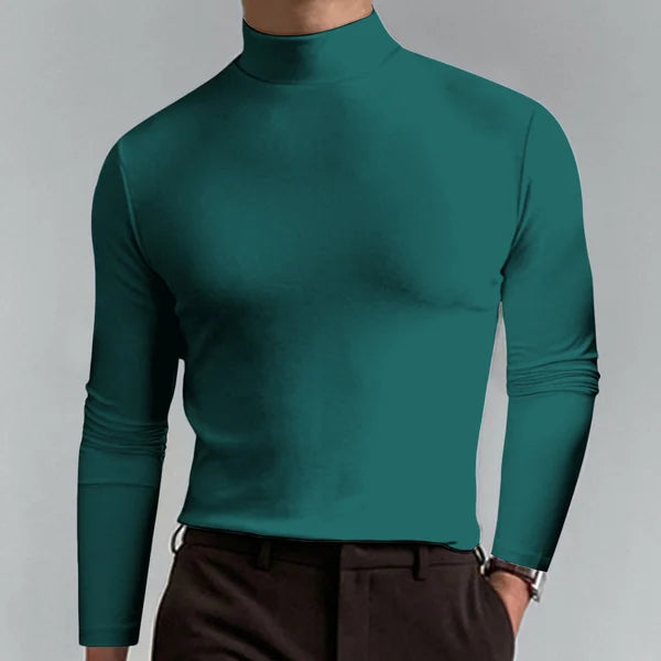 Glenn - slim fit t-shirt med høj talje og lange ærmer