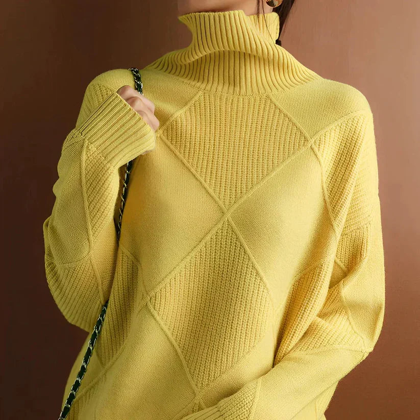 Valentina - sweater med høj krave