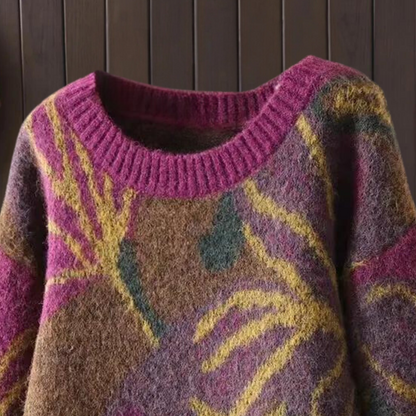 Patricia - elegant sweater med blomstermønster til kvinder