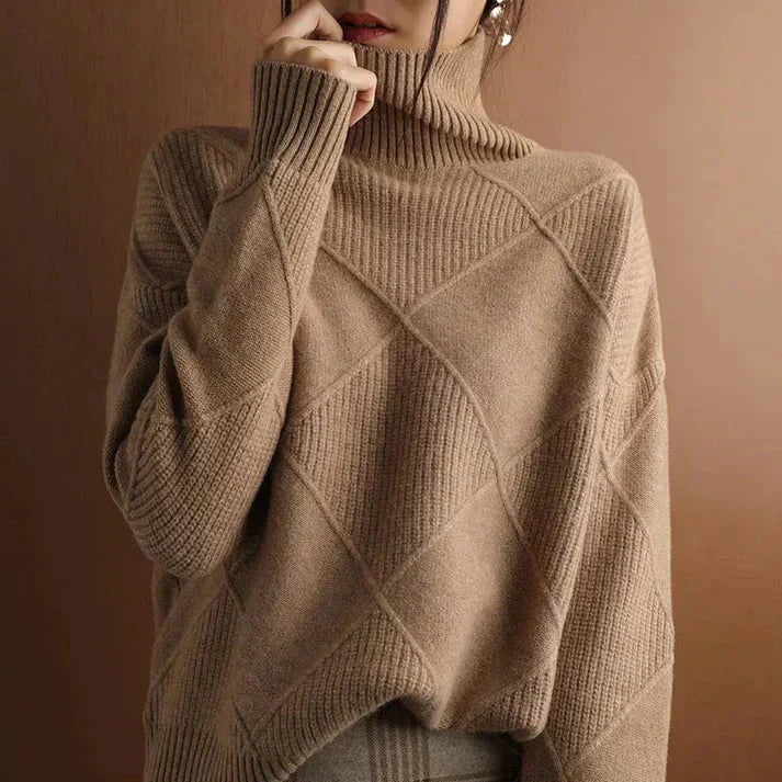 Valentina - sweater med høj krave