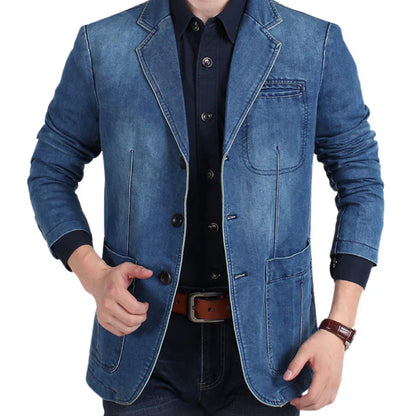 Peter - stilfuld denim blazer