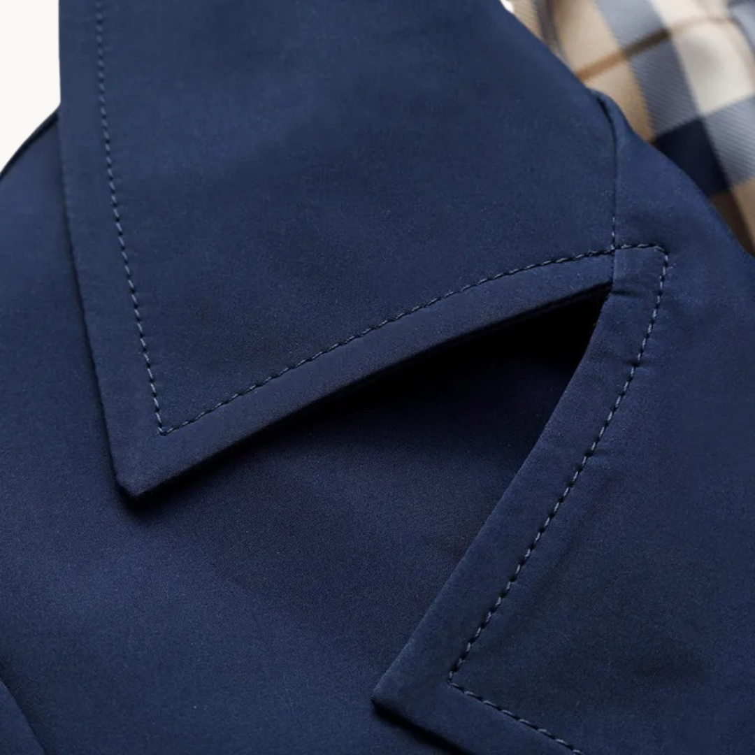 Nomad - slidstærk vindtæt trenchcoat til mænd med design