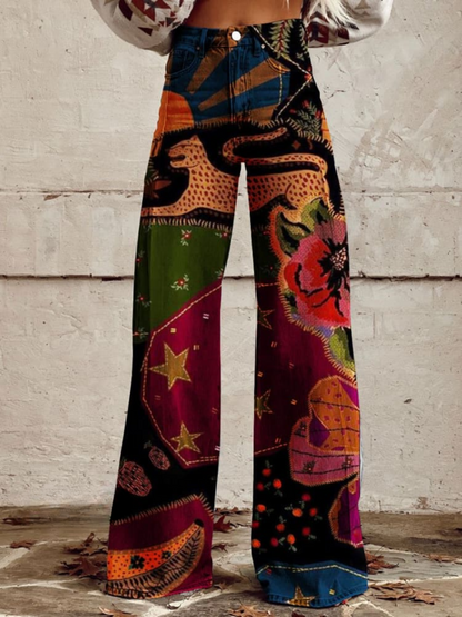Mila - brede boho-vintage-bukser