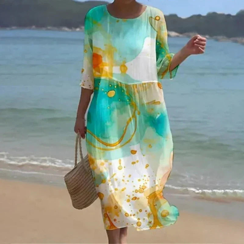 Miranda | elegant blomstret kjole