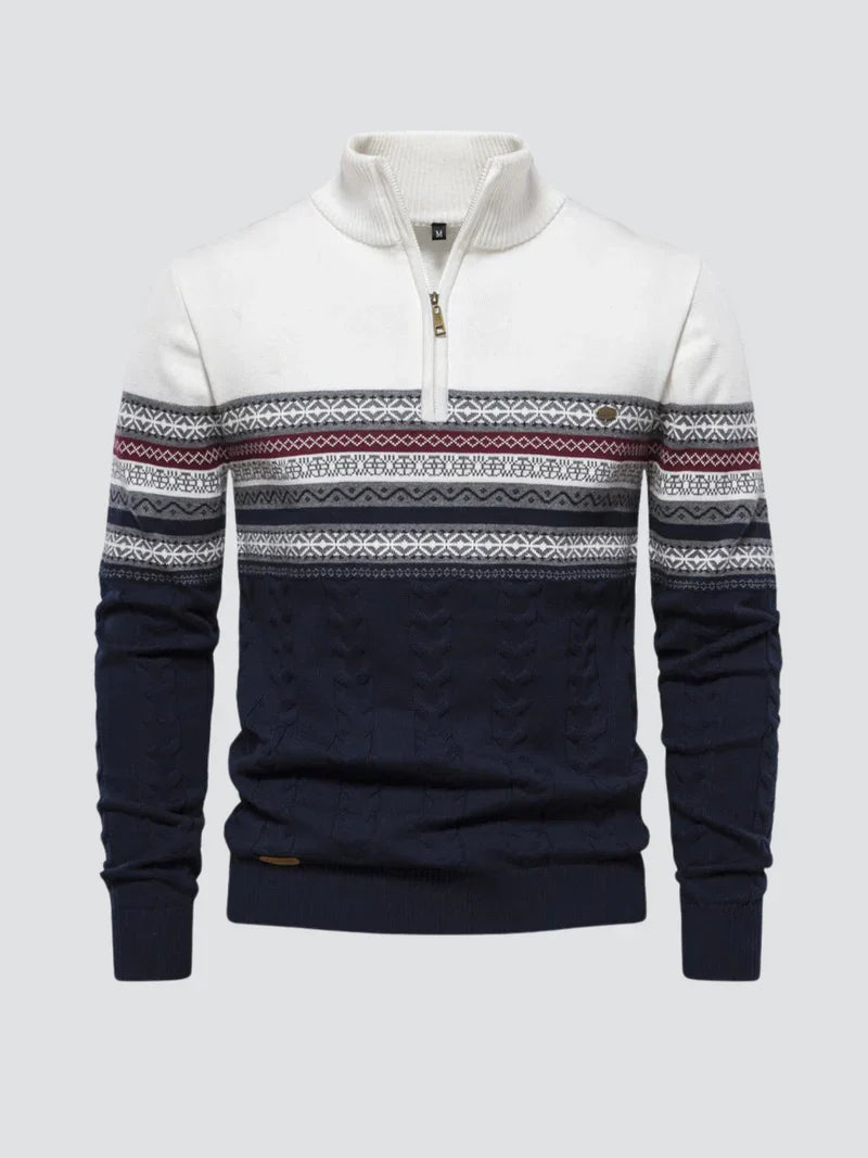 Harrison - sweater med lynlås