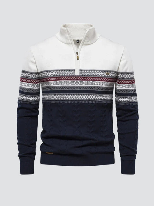 Harrison - sweater med lynlås