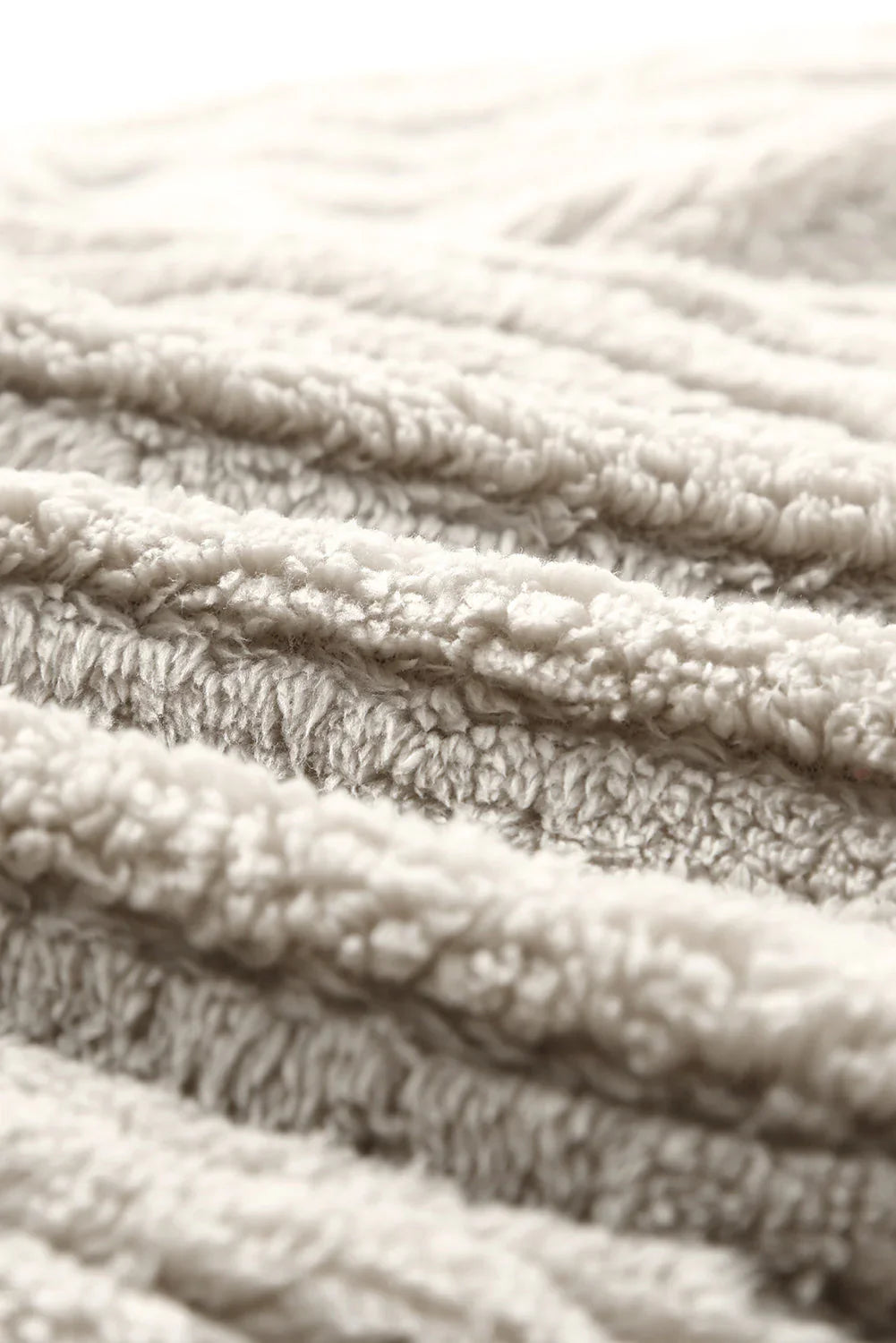 Enkel fleecejakke med knaplukning