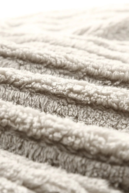 Enkel fleecejakke med knaplukning