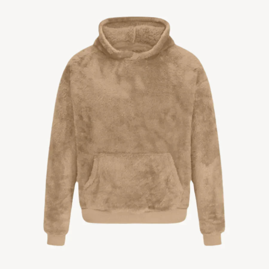 Teddy - knusse herencapuchon met fleece voering