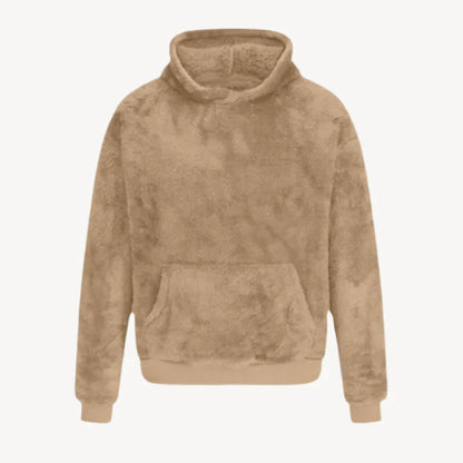 Teddy - knusse herencapuchon met fleece voering