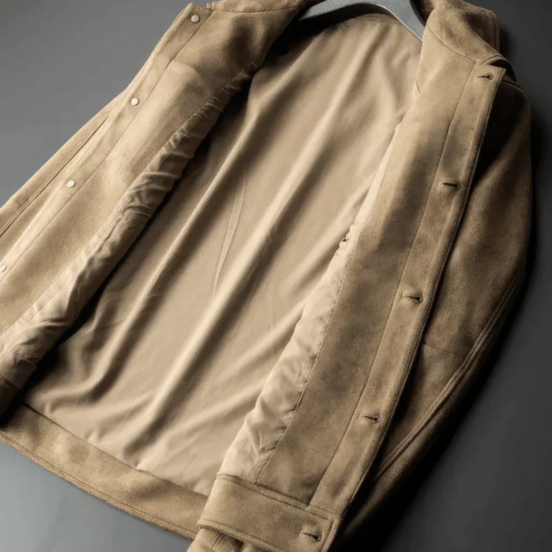 Torino herre ruskindsjakke i klassisk stil