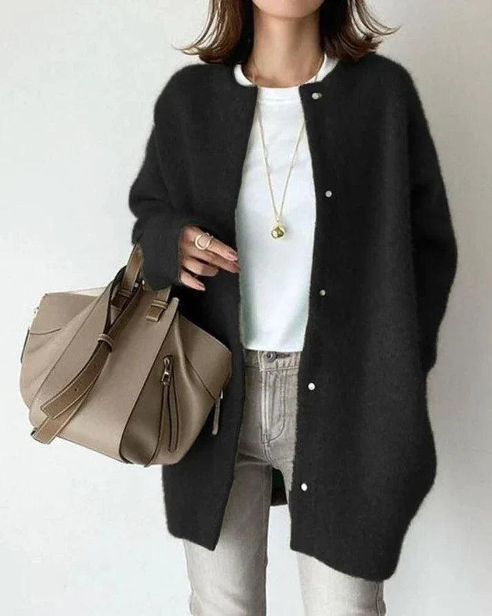 Kath - cardigan og uld og mohair