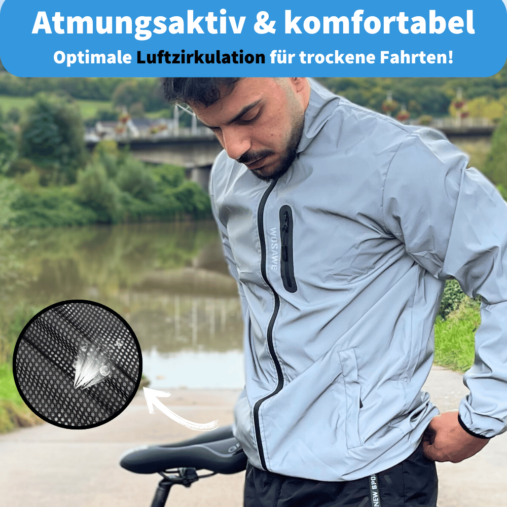 Haris - reflekterende og vejrbestandig cykeljakke til mænd