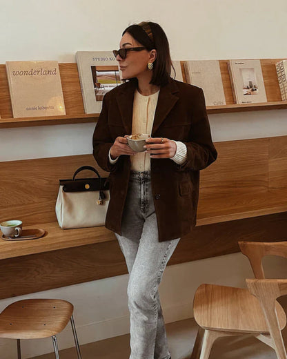 Monika – klassisk ruskindsblazer