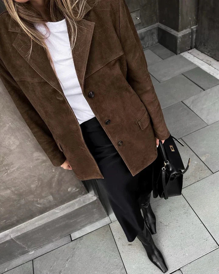 Monika – klassisk ruskindsblazer