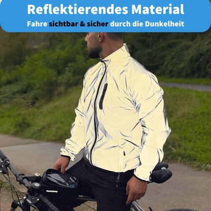 Haris - reflekterende og vejrbestandig cykeljakke til mænd