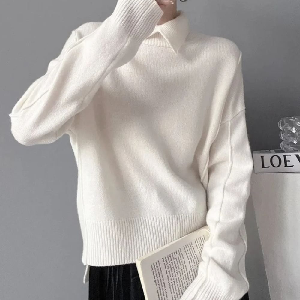Kayla - elegant hæklet sweater til kvinder