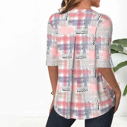 Jade – afslappet bluse med print til kvinder