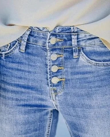 Sanny 2024 sexede jeansbukser med høj talje