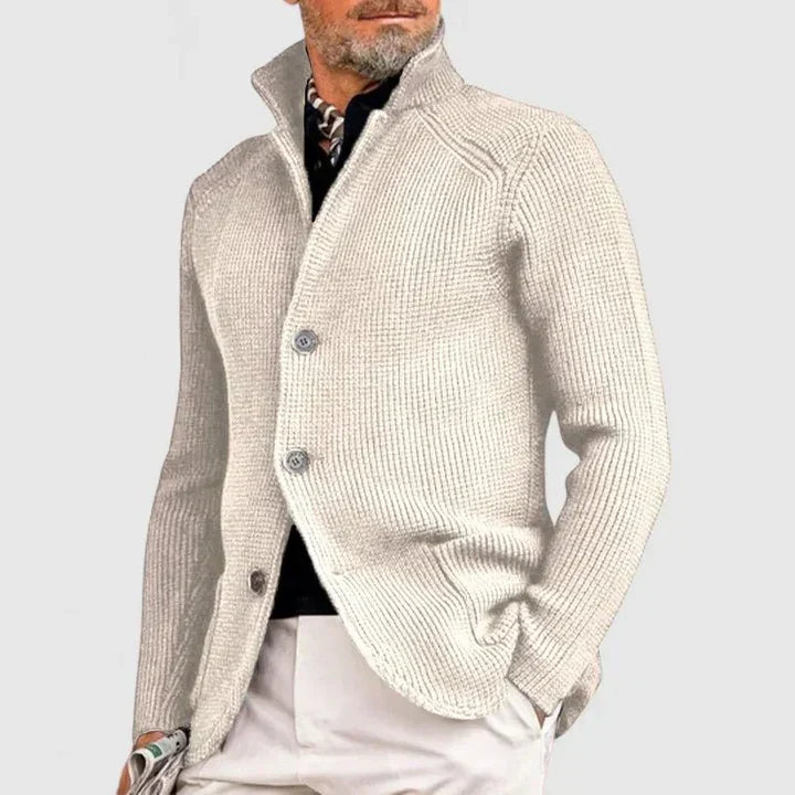 Elegant cardigan til mænd med knaplukning