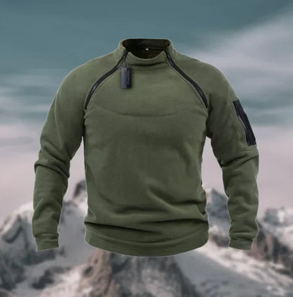 Vindtæt, varm fleece sweater til mænd