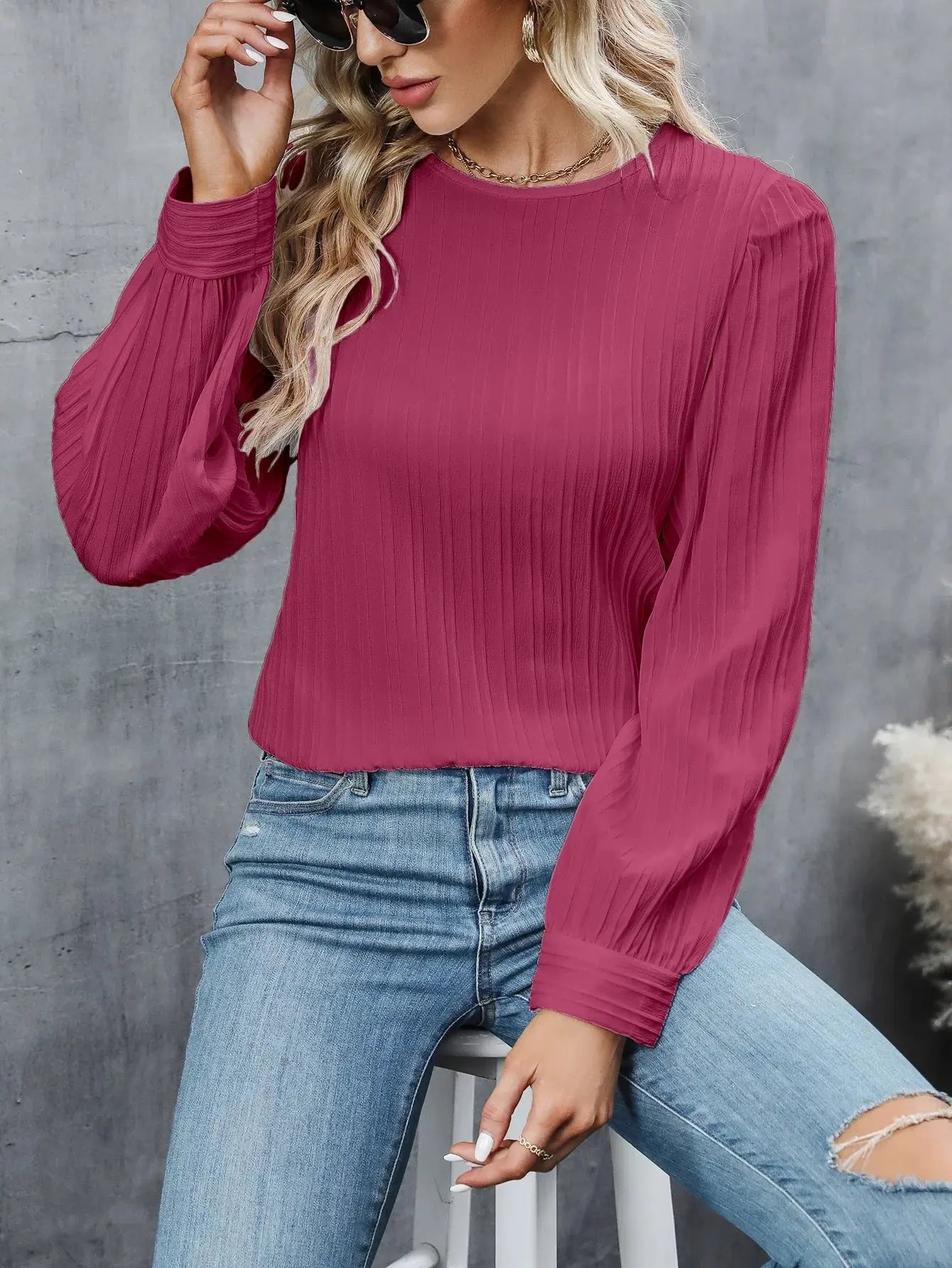 Zendoo tidløs elegant bluse – klassisk feminint snit