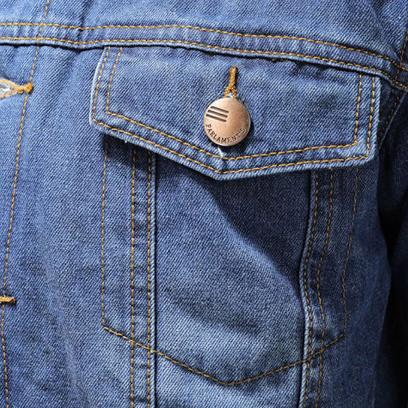 Claude denimjakke i milano-stil