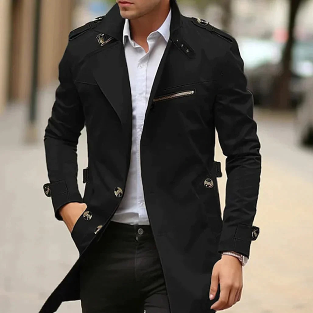 Elegant forårs trenchcoat til mænd