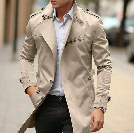 Elegant forårs trenchcoat til mænd