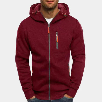 Jacks - herre sweatshirt med hætte og lynlås