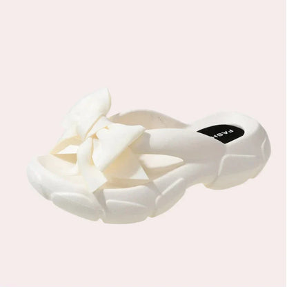 Damonie | Elegante dametøfler med sløjfedetalje
