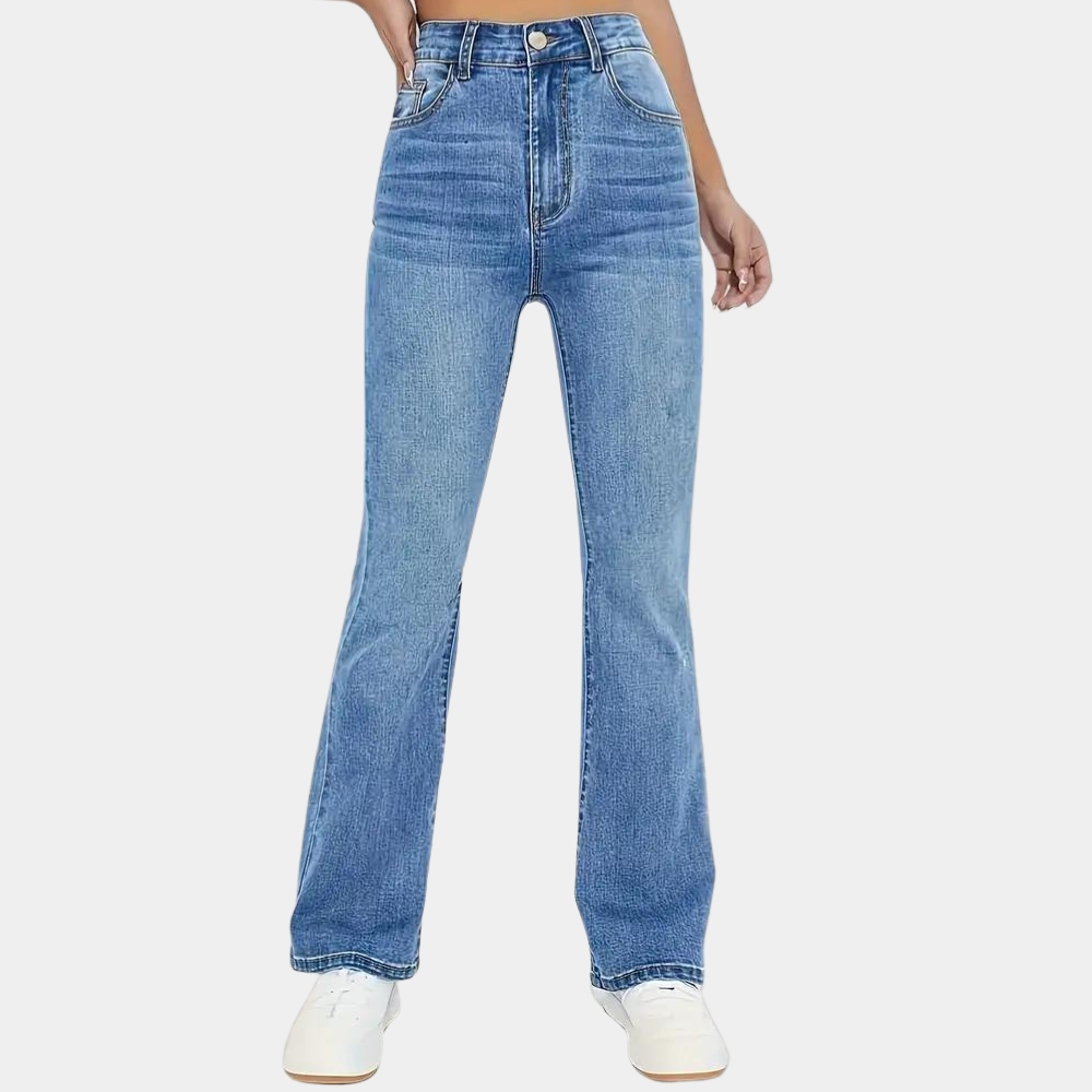 Pippa - stilfulde damejeans med høj talje for et afslappet look