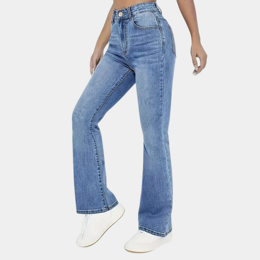 Pippa - stilfulde damejeans med høj talje for et afslappet look