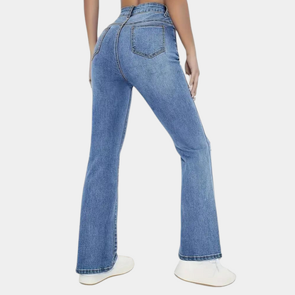 Pippa - stilfulde damejeans med høj talje for et afslappet look