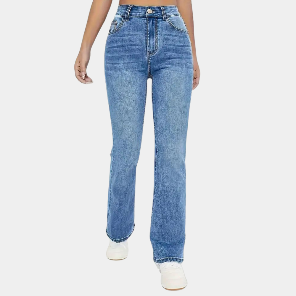 Pippa - stilfulde damejeans med høj talje for et afslappet look