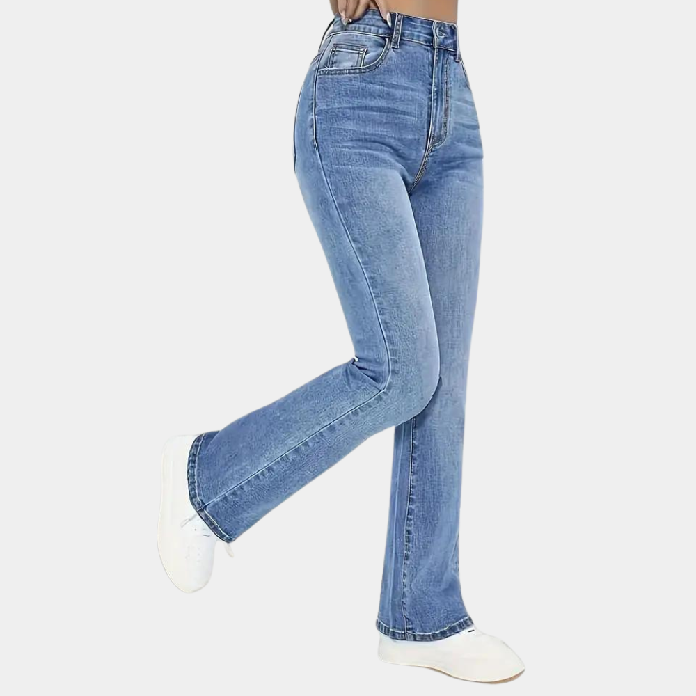 Pippa - stilfulde damejeans med høj talje for et afslappet look