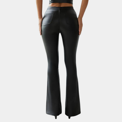 Rosalie - stilfulde afslappede slim fit damebukser med flair