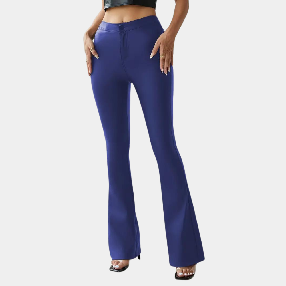 Rosalie - stilfulde afslappede slim fit damebukser med flair