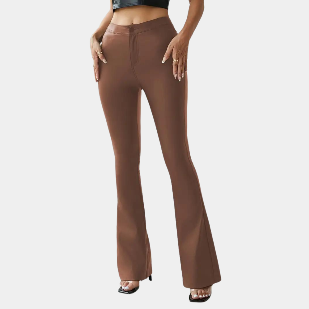 Rosalie - stilfulde afslappede slim fit damebukser med flair
