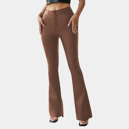 Rosalie - stilfulde afslappede slim fit damebukser med flair