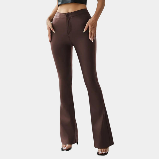 Rosalie - stilfulde afslappede slim fit damebukser med flair