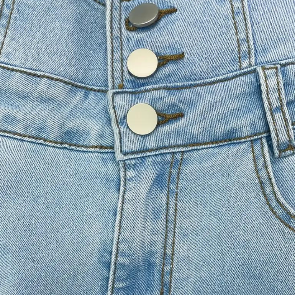 Trendy revnede højtaljede jeans til kvinder - elizabete kollektion