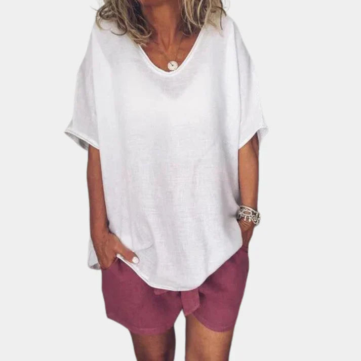 Komfortabel og oversized t-shirt til kvinder
